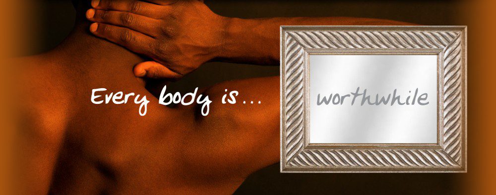 african american man with his hand on the back of his head